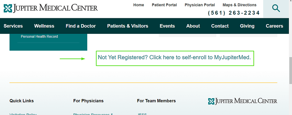 Jupiter Medical Center Patient Portal 