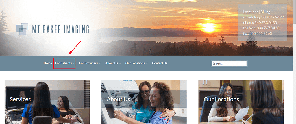 Mt Baker Imaging Patient Portal