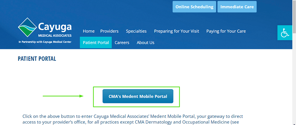 Cayuga Medical Associates Patient Portal