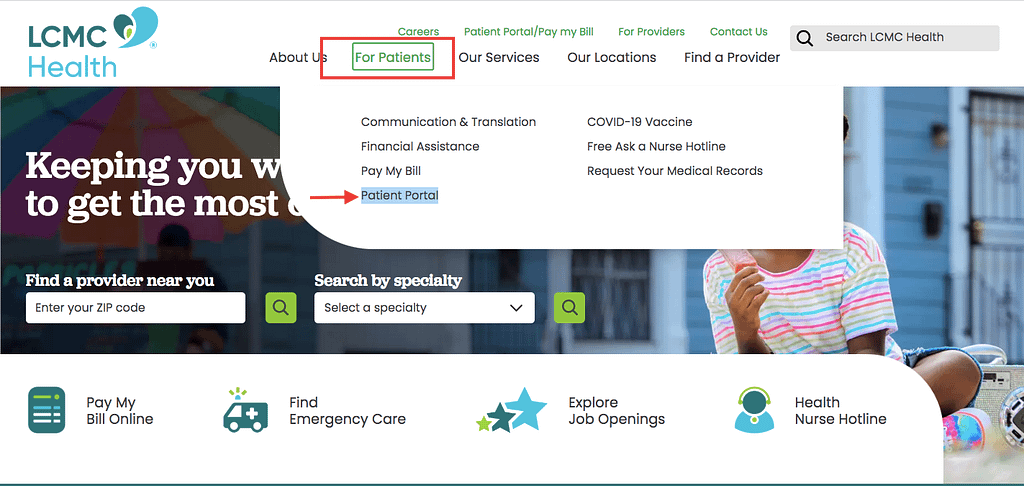 Lcmc Patient Portal
