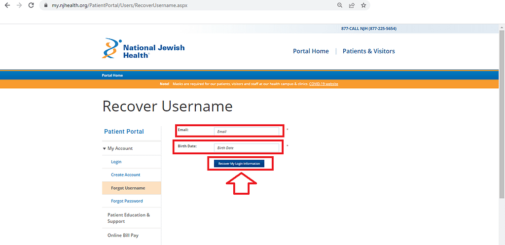National Jewish Patient Portal