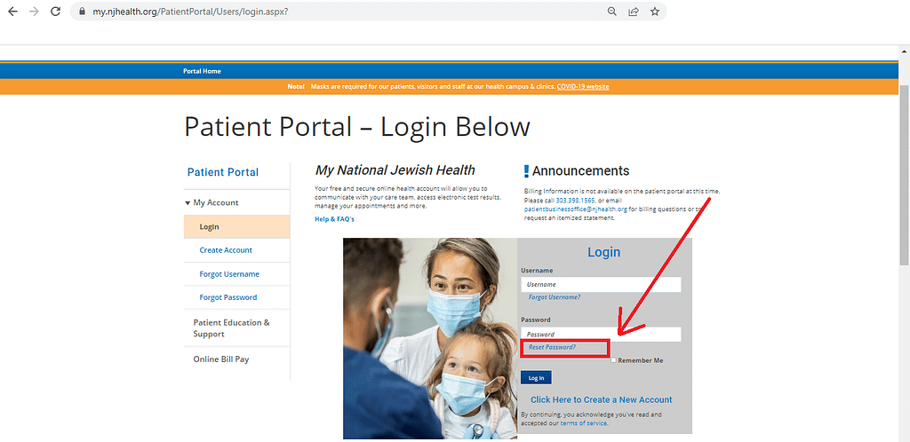 National Jewish Patient Portal