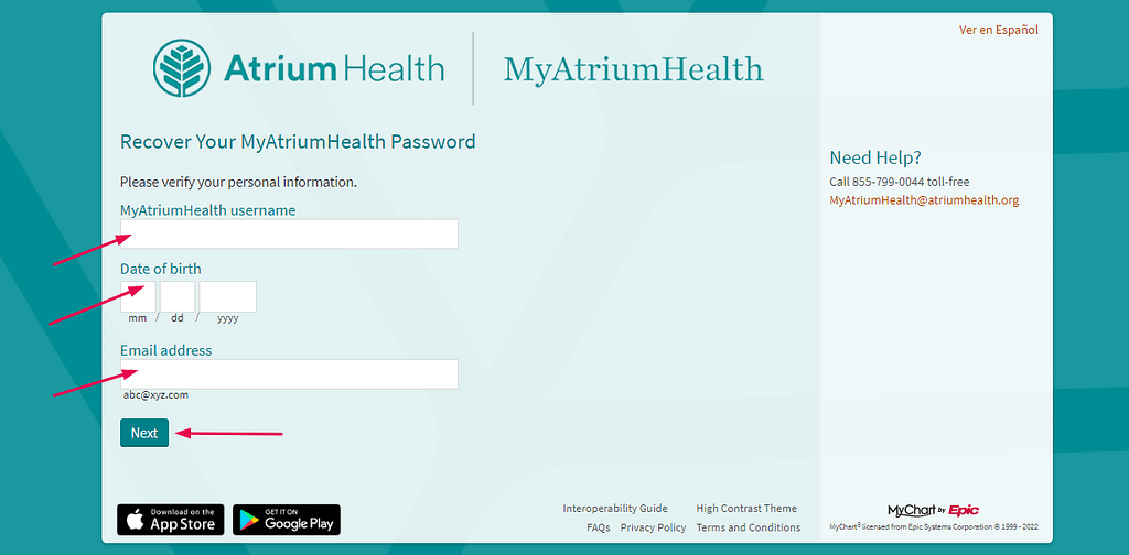 Atrium Health Patient Portal