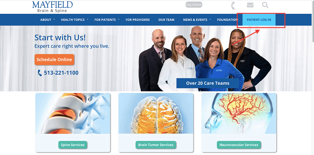 Mayfield Brain And Spine Patient Portal