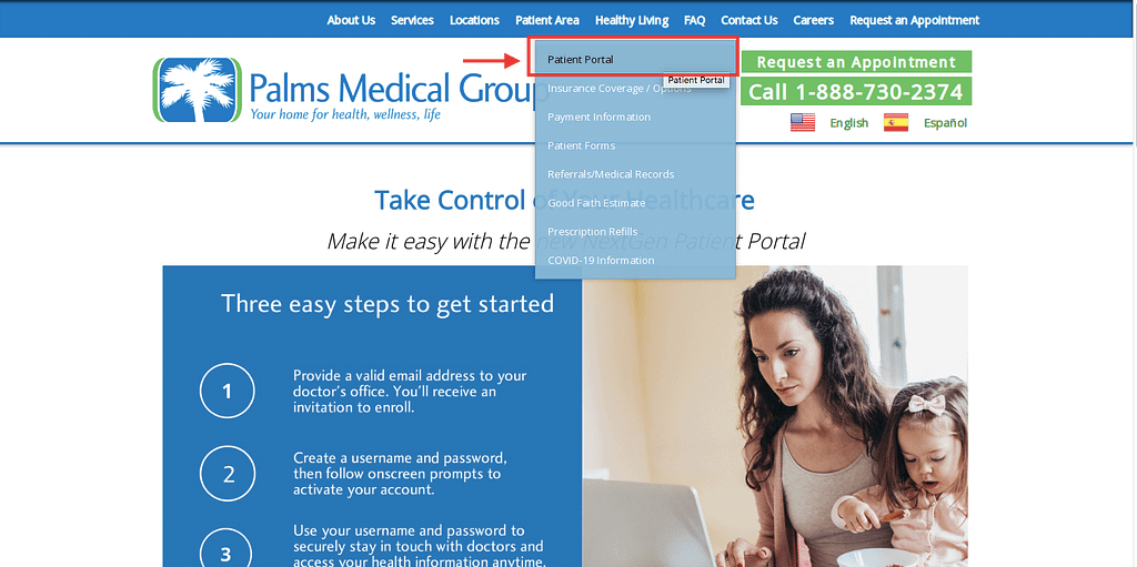 Palm Medical Group Patient Portal
