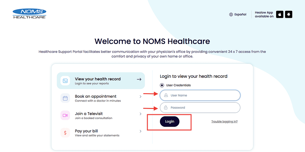 Noms Patient Portal