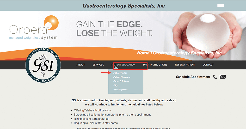 GSI Patient Portal