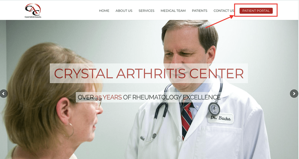 Crystal Arthritis Center Patient Portal