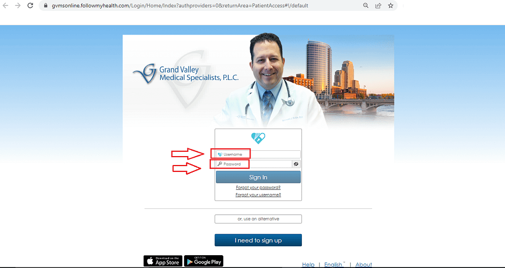 GVMS Patient Portal Login