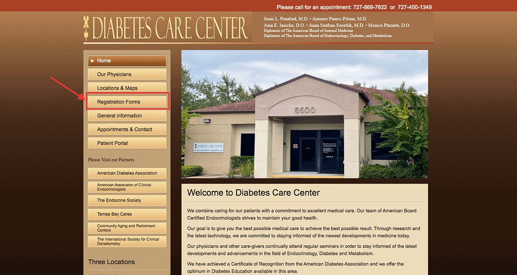 Diabetes Care Center Patient Portal