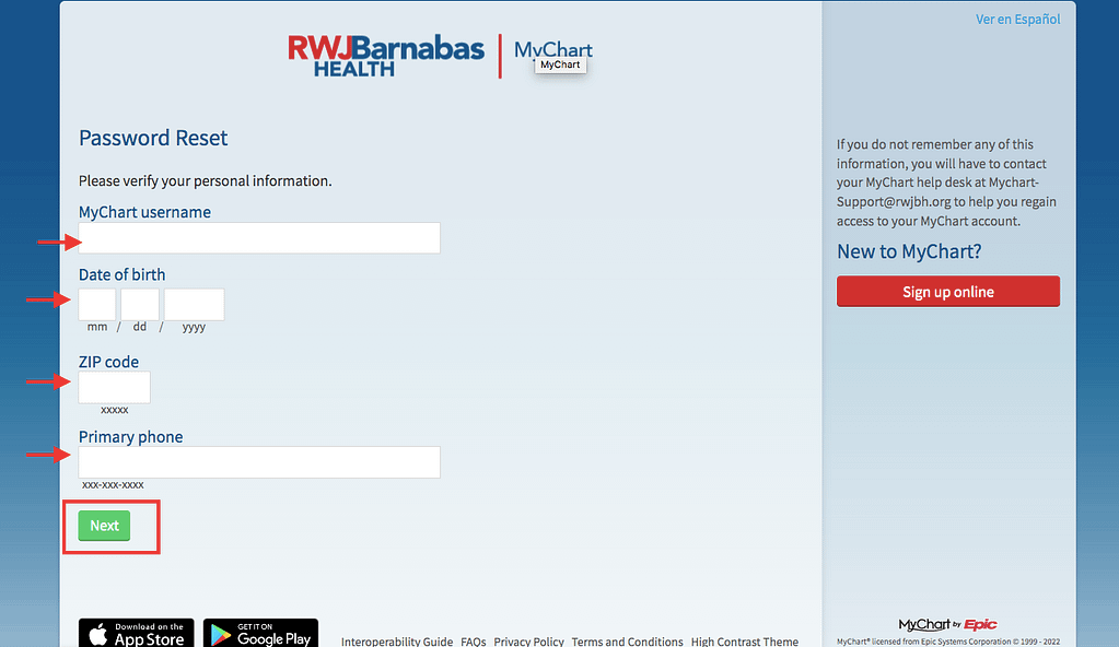 Robert Wood Johnson Patient Portal