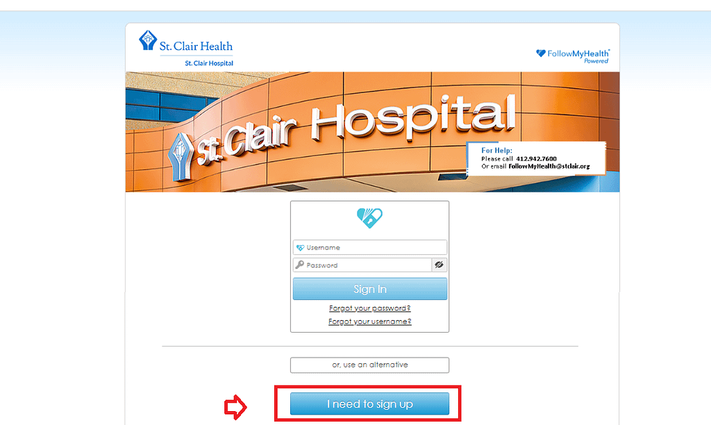 St. Clair Hospital Patient Portal