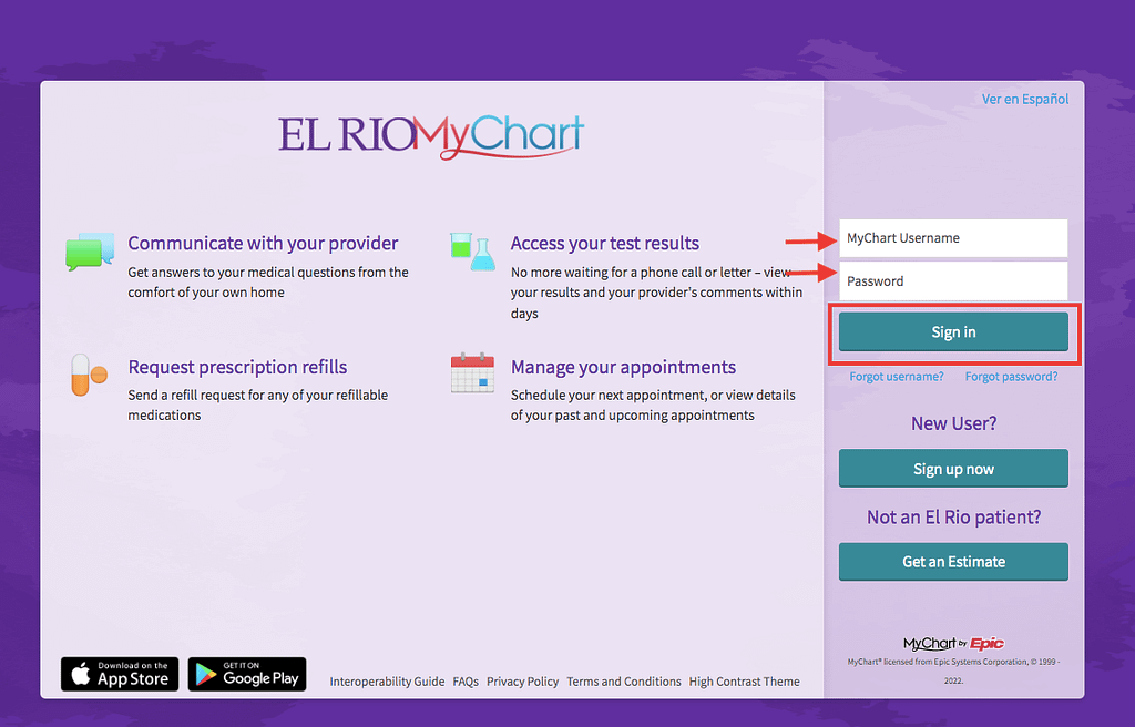 Elrio Patient Portal