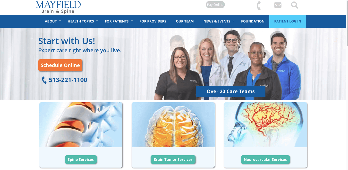 Mayfield Brain And Spine Patient Portal
