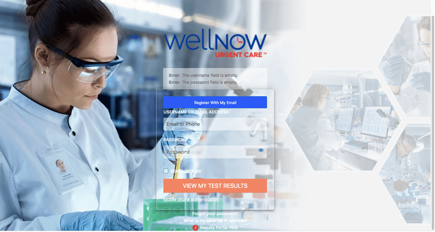 Wellnow Patient Portal Login