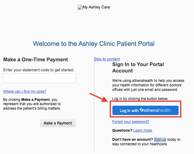 Ashley Clinic Patient Portal 