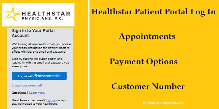 Healthstar Patient Portal Log