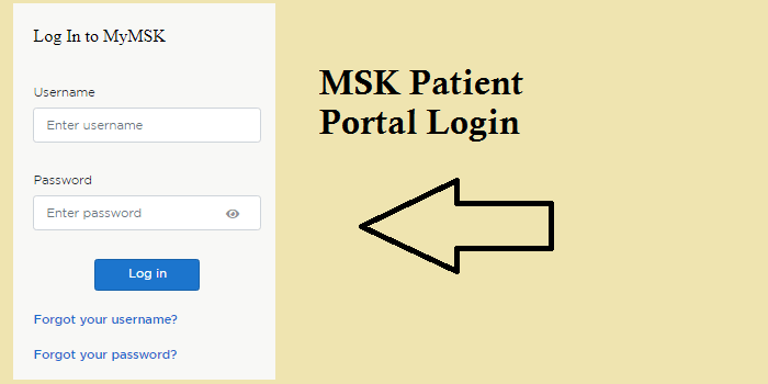 MSK Patient Portal Login