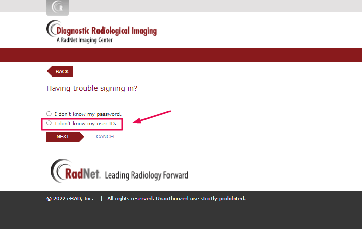Diagnostic Radiology Patient Portal