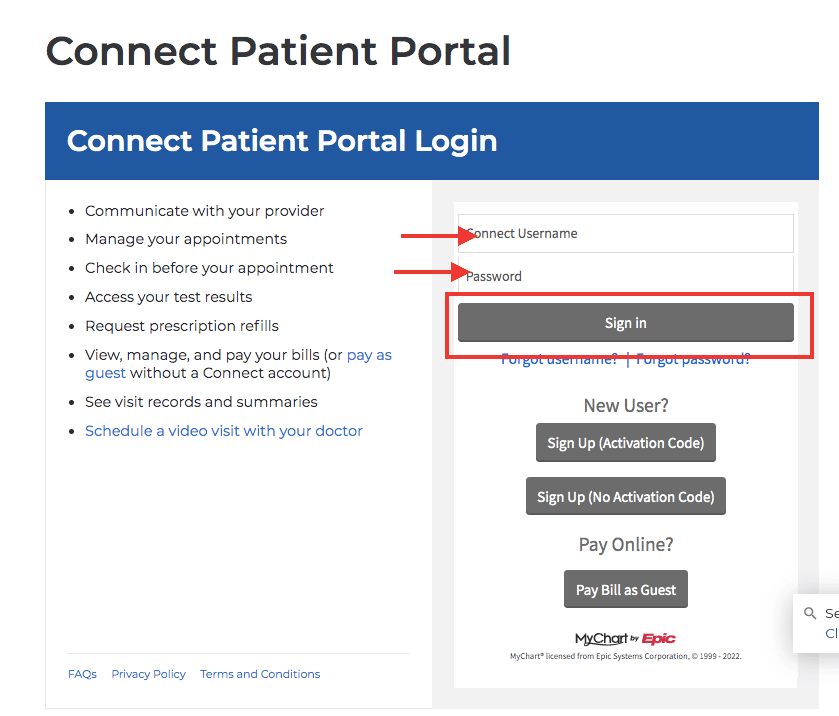 Columbia Patient Portal