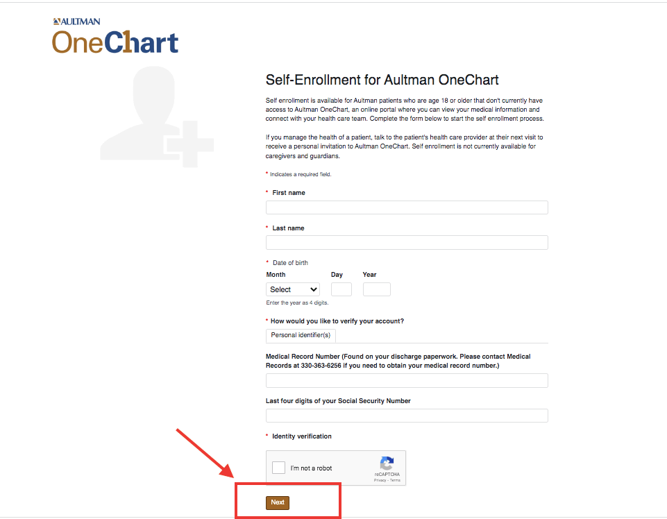 Aultman Patient Portal