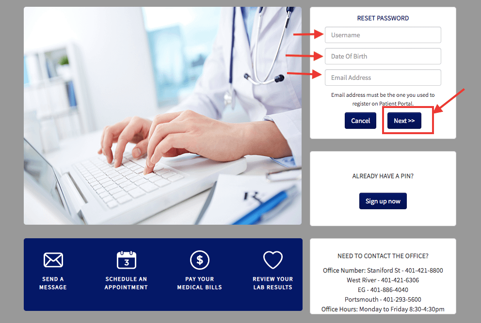 University Gastroenterology Patient Portal